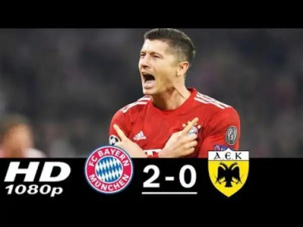 Video: Bayern Munchen vs AEK Athens 2-0 All Goals & Highlights (7/11/2018)